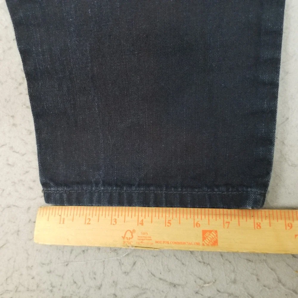 Levis Jeans Mens 34x32 514 Slim Straight Dark Indigo Blue Denim 100% Cotton‎